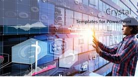  Presentation with today - Theme having future-technologies-today-mixed-media background and a light blue colored foreground