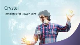  Presentation with today - Colorful PPT layouts enhanced with future technologies today backdrop and a sky blue colored foreground