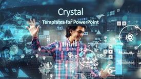  Presentation with today - Presentation theme with future technologies today background and a ocean colored foreground