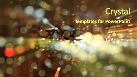  Presentation with black light - Slides having future technology city - digitally generated image of light background and a tawny brown colored foreground