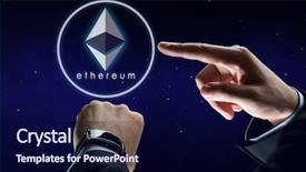  Presentation with ultra - Presentation with future technology concept - close background and a navy blue colored foreground