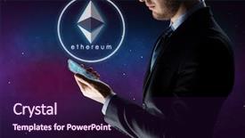  Presentation with ultra - Presentation design consisting of future technology concept - close background and a wine colored foreground