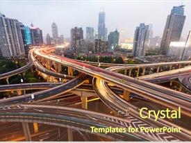 Future Transportation Traffic Through Modern City PPT template 32 ...