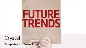  Presentation with future trends - PPT layouts consisting of future trends card isolated background and a lemonade colored foreground