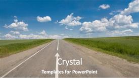  Presentation with business vision - PPT theme enhanced with future vision signs - business direction background and a gray colored foreground