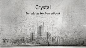  Presentation with grey line drawings of tall buildings - PPT layouts consisting of future vision signs - business sketches and drawings background and a light gray colored foreground