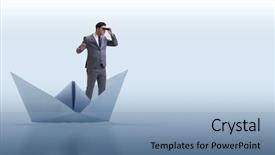  Presentation with future - PPT layouts featuring future with binoculars in paper background and a light blue colored foreground