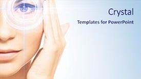  Presentation with laser - Colorful presentation enhanced with future with the laser hologram backdrop and a sky blue colored foreground