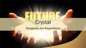  Presentation with light rays - Cool new slide deck with future word with light ray backdrop and a blonde colored foreground