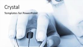  Presentation with futuristic - Theme featuring futuristic adult learning - blue background and a white colored foreground