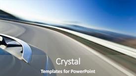  Presentation with speed - Amazing presentation having futuristic cars - abstract blurred action from car backdrop and a gray colored foreground