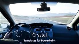  Presentation with maglev train high speed way - Slides enhanced with futuristic cars - inside car view at high background and a navy blue colored foreground