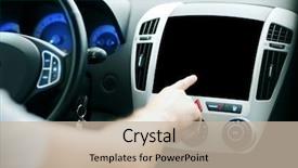  Presentation with black technology - Colorful slide deck enhanced with futuristic cars - transport modern technology and people backdrop and a soft green colored foreground