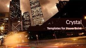  Presentation with futuristic cars - Beautiful PPT layouts featuring futuristic city - fast moving cars at night backdrop and a wine colored foreground