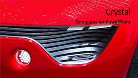  Presentation with futuristic - Colorful presentation theme enhanced with futuristic concept car on display backdrop and a red colored foreground
