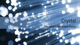  Presentation with fiber optics - Audience pleasing presentation consisting of fiber optics background with lots backdrop and a teal colored foreground