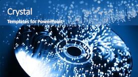  Presentation with fiber optics - Cool new presentation design with fiber optics background with lots backdrop and a ocean colored foreground