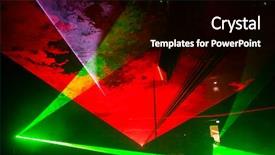  Presentation with laser - Presentation theme featuring futuristic laser lights - hi tech background and a black colored foreground