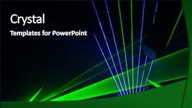  Presentation with laser - Slide deck having futuristic laser lights hi tech background and a black colored foreground