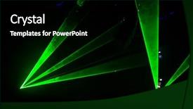  Presentation with laser - Amazing PPT theme having futuristic laser lights hi tech backdrop and a black colored foreground