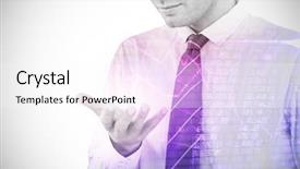  Presentation with futuristic - PPT theme having futuristic mobile phone against compass background and a white colored foreground