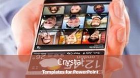  Presentation with futuristic - Slide set having futuristic-smart-phone-phablet background and a red colored foreground