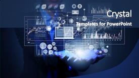  Presentation with media - Cool new presentation with futuristic technology - presenting new technologies mixed media backdrop and a ocean colored foreground