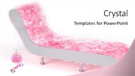  Presentation with fuzzy - Amazing presentation theme having fuzzy lounge chair and princess telephone backdrop and a white colored foreground