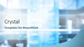  Presentation with fuzzy - Cool new presentation design with fuzzy photo blue tones background backdrop and a sky blue colored foreground