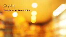  Presentation with fuzzy - Beautiful PPT theme featuring fuzzy-supermarket-photo backdrop and a yellow colored foreground