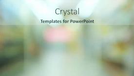  Presentation with fuzzy - Amazing PPT layouts having fuzzy-supermarket-photo backdrop and a cool aqua colored foreground