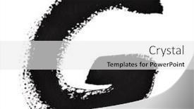  Presentation with ink - Amazing slide set having g - ink letters isolated backdrop and a white colored foreground