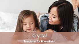  Presentation with gadget - PPT theme having gadget - portrait of a cute little background and a coral colored foreground