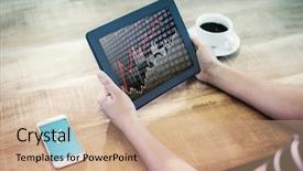  Presentation with stop violence against children - Audience pleasing slide deck consisting of gain eployment - payment successful screen against stocks backdrop and a coral colored foreground