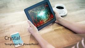  Presentation with stop violence against children - Presentation design enhanced with gain eployment - uploading screen against stocks background and a coral colored foreground