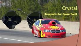  Presentation with nascar racing - Presentation featuring gainesville-fl-mar-12-nascar background and a tawny brown colored foreground