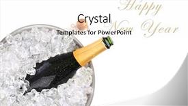  Presentation with gala - Audience pleasing presentation theme consisting of gala - top view of a champagne backdrop and a pink colored foreground