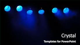  Presentation with blue lights - Colorful presentation theme enhanced with freedom nature mountain success backdrop and a gray colored foreground