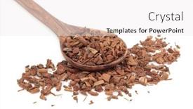  Presentation with olive - Beautiful slide deck featuring galangal-herb-in-an-olive backdrop and a white colored foreground