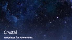  Presentation with night sky - Presentation design enhanced with galaxy - beautiful night sky elements background and a navy blue colored foreground