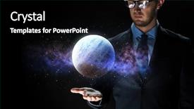  Presentation with augmented reality - Presentation consisting of galaxy - business astronomy augmented reality background and a black colored foreground