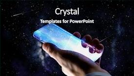  Presentation with future - Amazing PPT theme having galaxy - business people and future technology backdrop and a black colored foreground