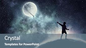  Presentation with childish - Slides consisting of galaxy - childish sweet dreams mixed media background and a ocean colored foreground