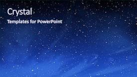  Presentation with night stars - Presentation theme having galaxy - deep night sky with many background and a navy blue colored foreground