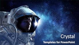  Presentation with galaxy - Audience pleasing PPT layouts consisting of galaxy - dreaming about space mixed media backdrop and a ocean colored foreground