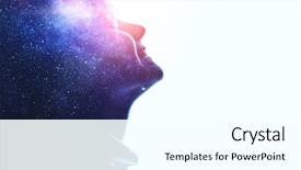  Presentation with galaxy - Slide deck enhanced with galaxy - exploring this great world mixed background and a cool aqua colored foreground