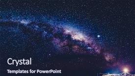  Presentation with nebula - PPT layouts consisting of galaxy - long exposure astronomical photograph background and a wine colored foreground