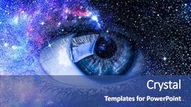  Presentation with galaxy - Presentation theme consisting of galaxy - space abstract backdrop background and a ocean colored foreground