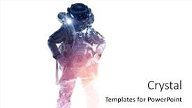  Presentation with spaceman - Beautiful PPT layouts featuring galaxy - spaceman on white mixed media backdrop and a white colored foreground