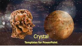  Presentation with digital - Audience pleasing theme consisting of galaxy diagram - digital composite of cog head backdrop and a tawny brown colored foreground
